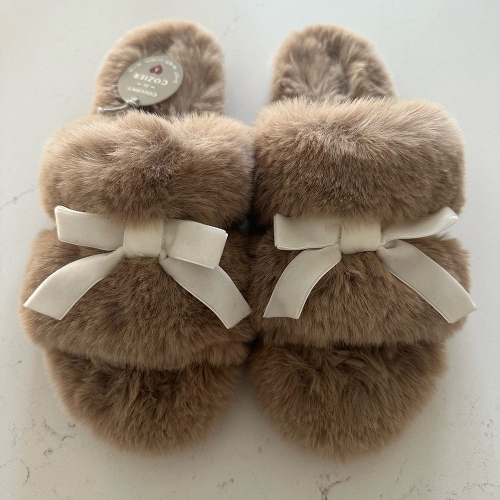 Anthropologie cozy slippers. Size large.